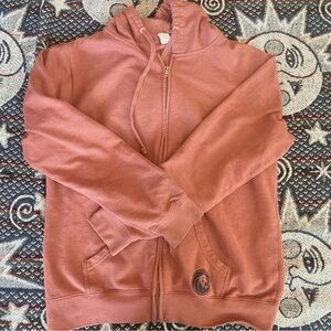 salmon pink las vegas zip up